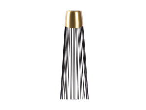 Bodenkerzenständer Malibu 225 Schwarz / Gold